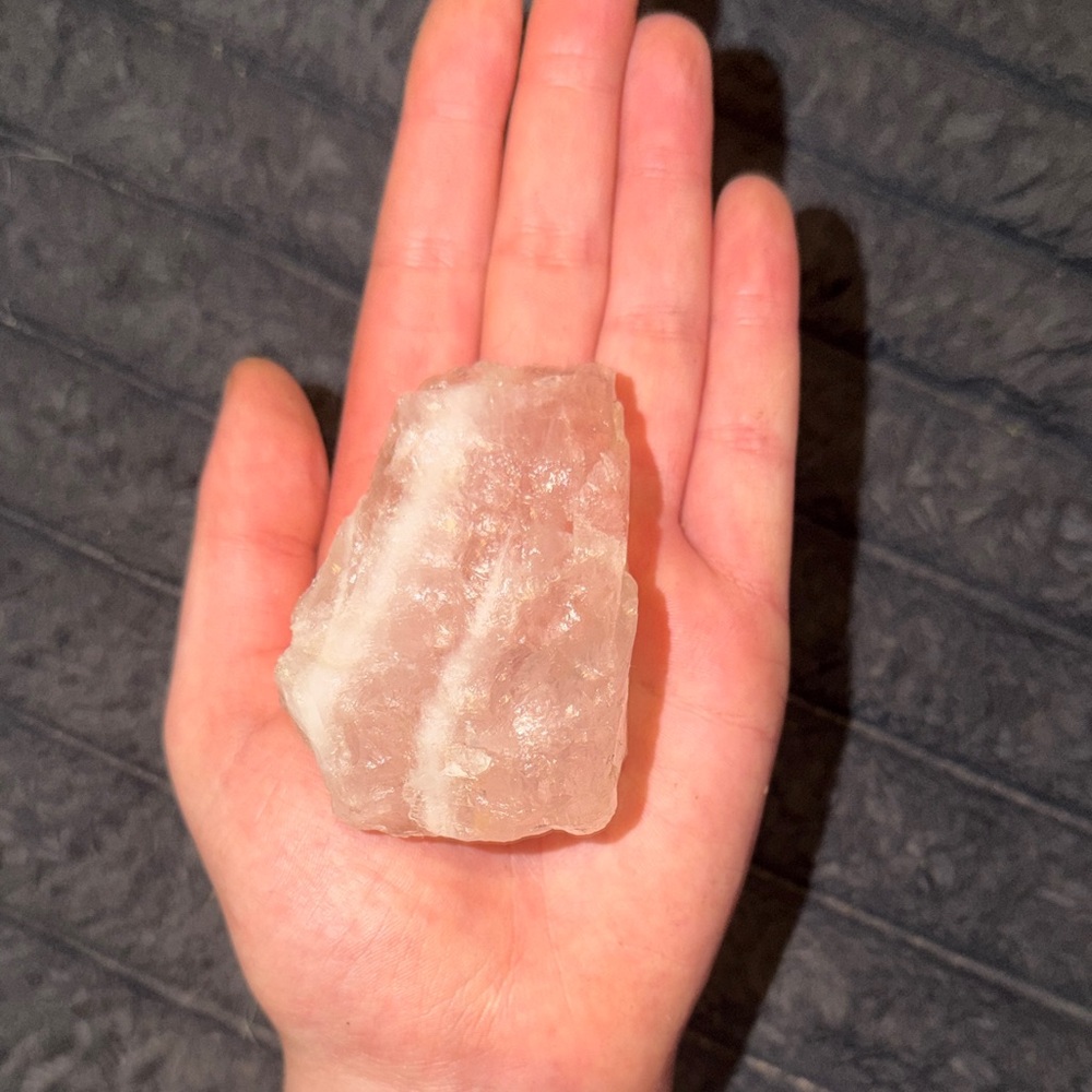 Natural Rose Quartz Crystal - Picture 2 of 3